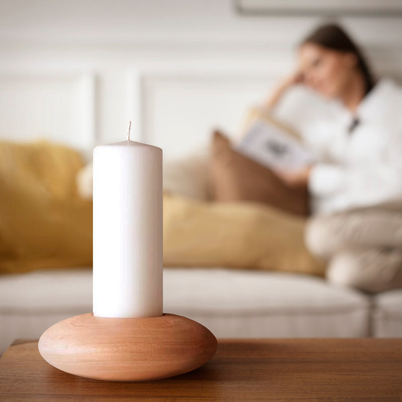 Candelabro Sepelin Boca Ancha + Vela